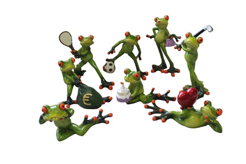 Lustige Frösche verschiedene Motive