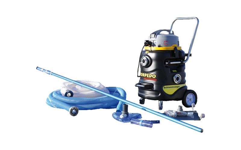 TORPEDO Teichschlammsauger mit Standard - Zubehör