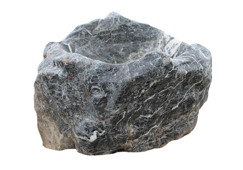 Trog, anthrazit mit weißen Adern, Gewicht ca. 446 kg