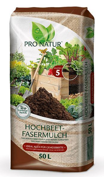 PRO NATUR Hochbeet Fasermulch 50l