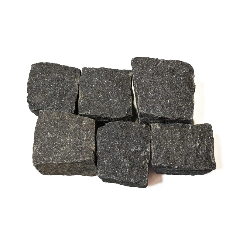 Pflasterwürfel aus Diabas schwarz, ca. 8/11, in Big Bag inkl. Befüllung