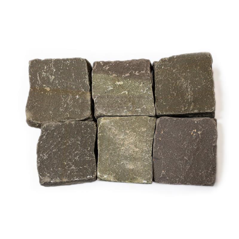 Grauwacke Kleinpflaster ca. 8 - 11 cm, Ergiebigkeit ca. 5 qm/to, im Big Bag inkl. Verfüllung,