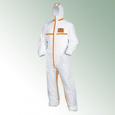 uvex Chemikalienanzug 4B (5/6) GRÖßE XXL weiß - orange