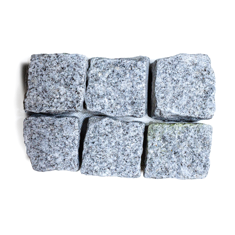 Pflasterwürfel aus Granit PORTO,  ca. 4/6 cm, hellgrau, in Big Bag