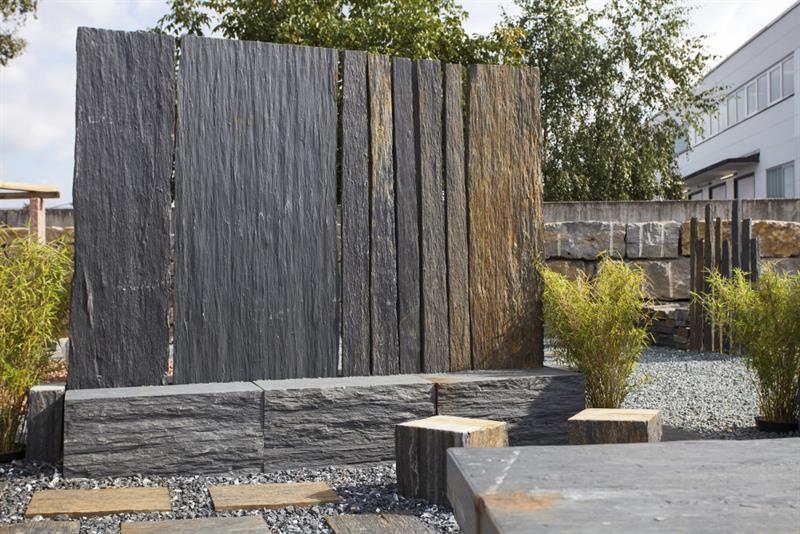 Quarzschiefer Graphit Platten 250 x 100 x 4-6 cm, Stirnseitig gesägt