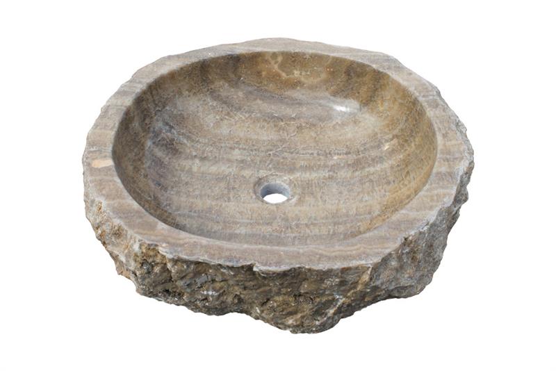 Naturstein Waschbecken Onyx III sunset, von 51 bis 60 cm