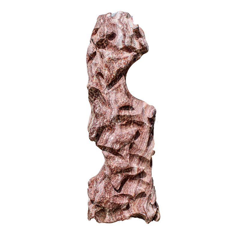 Monolith Red & White Nr. 1, ca. 35x25x105cm, ca. 120kg