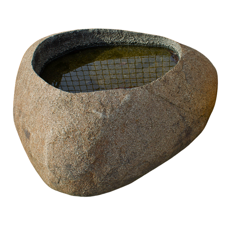 Findlings Trog Samurai Schale / Trog braun 80 - 100 cm x 60 - 80 cm