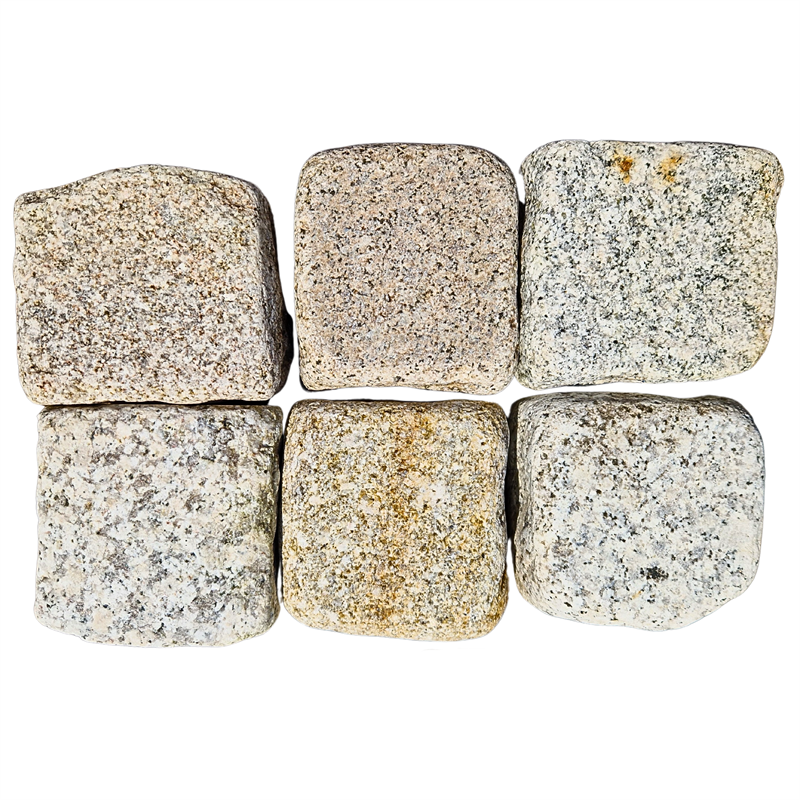 Histora Pur Pflaster, Granit getrommelt, ca. 9x9x7 cm, antikisiert