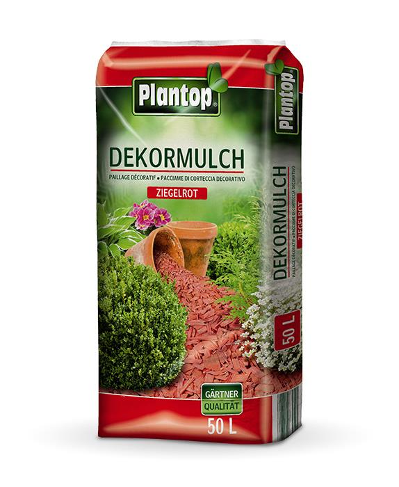 PLANTOP Dekor-Mulch 50ltr *rot*