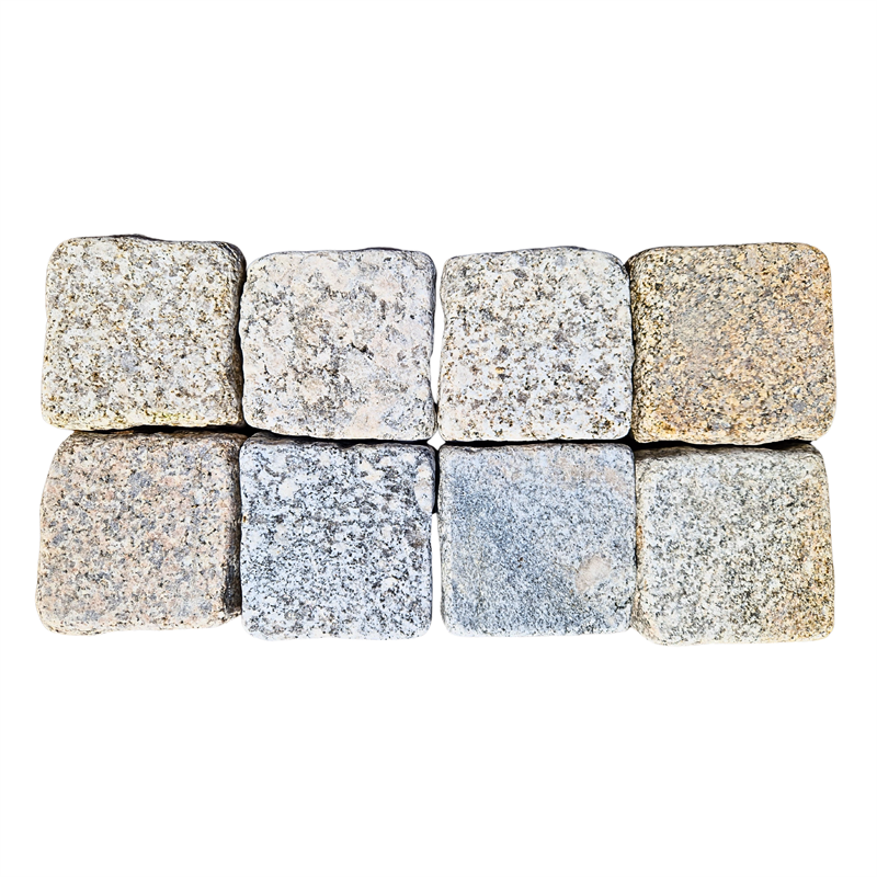 Histora Pur Pflaster, Granit getrommelt, ca. 9x9x4 cm, NICHT BEFAHRBAR!