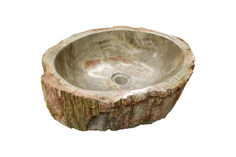 Naturstein Waschbecken, Fossil III, von 51 - 60 cm